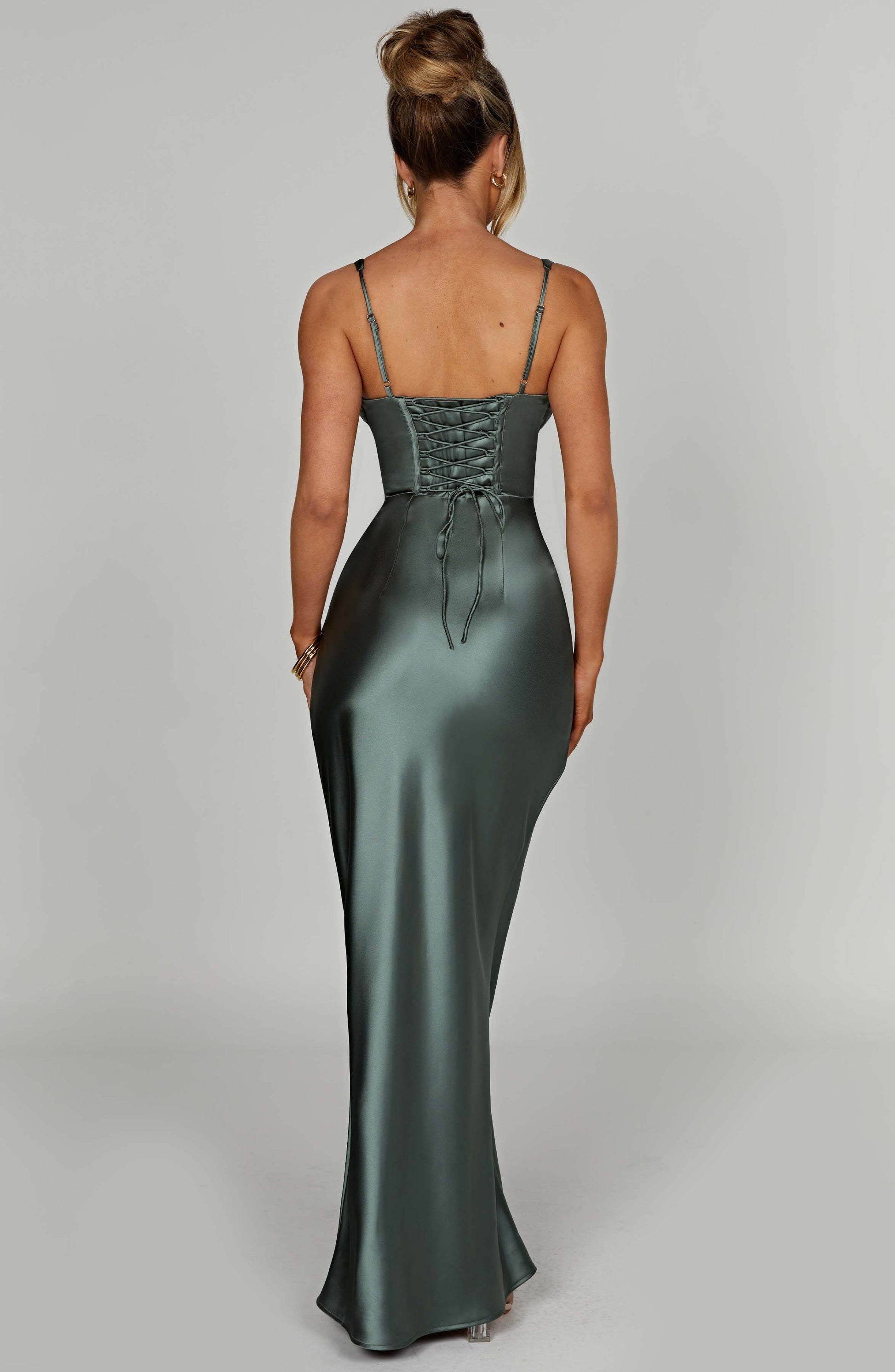 Luvrefashion | Shae Sage Maxi Dress in XS - side view
