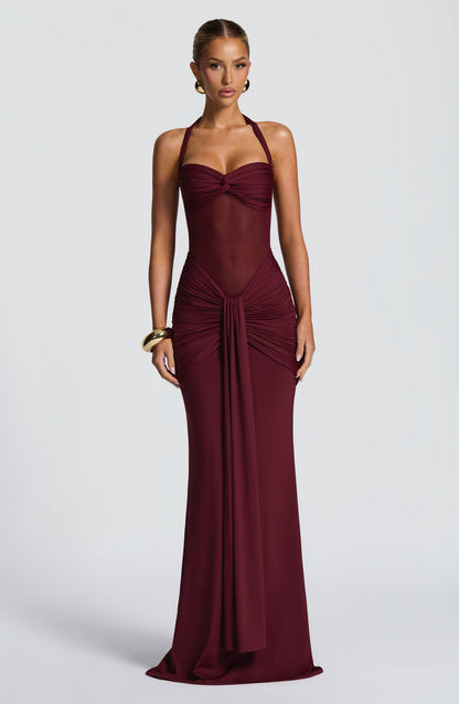 Luvrefashion | Vixen Cherry Lacquer Maxi Dress in XS - image 7