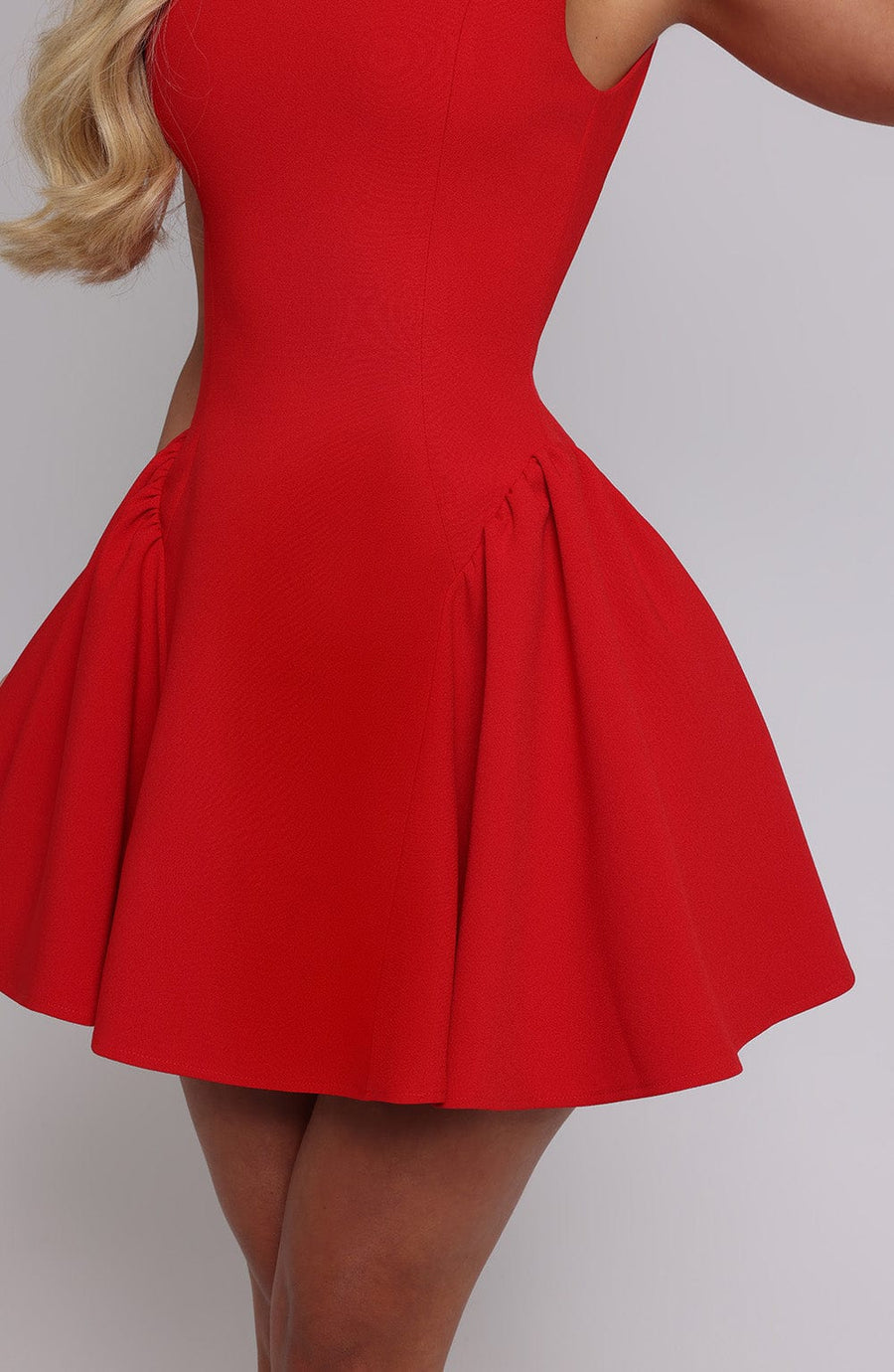 Luvrefashion | Yalina Red Mini Dress in XS - image 11