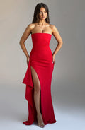 Vestido maxi rojo Zafira
