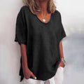 Denise | Elegante blusa holgada que disimula la barriga