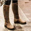Anna | Botas de montar planas con detalle de hebilla para mujer