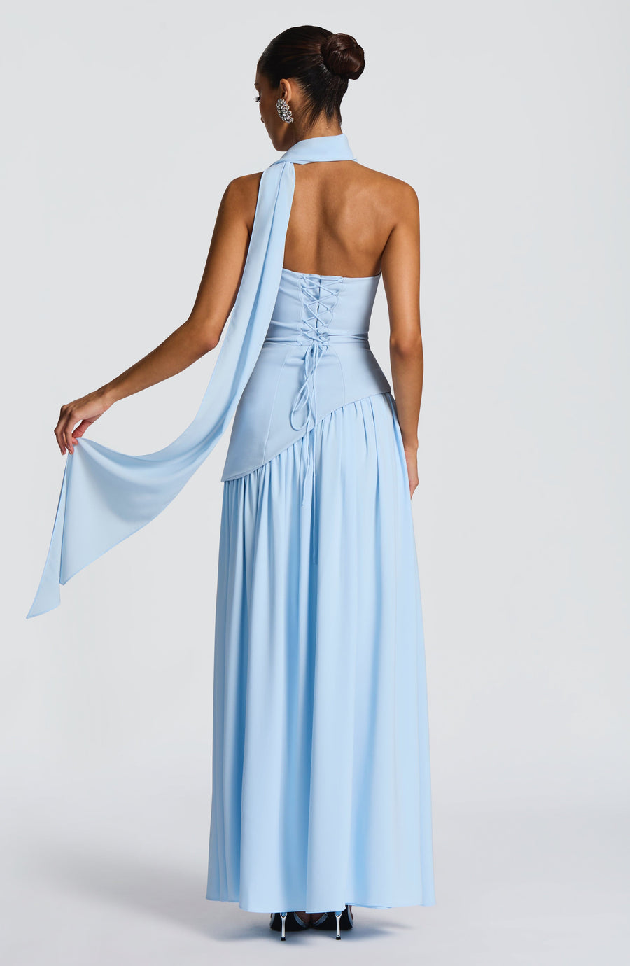 Vestido largo de verano Chloe Baby Blue