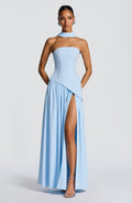 Vestido largo de verano Chloe Baby Blue