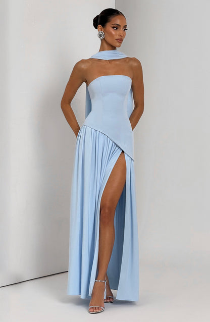 Vestido largo de verano Chloe Baby Blue