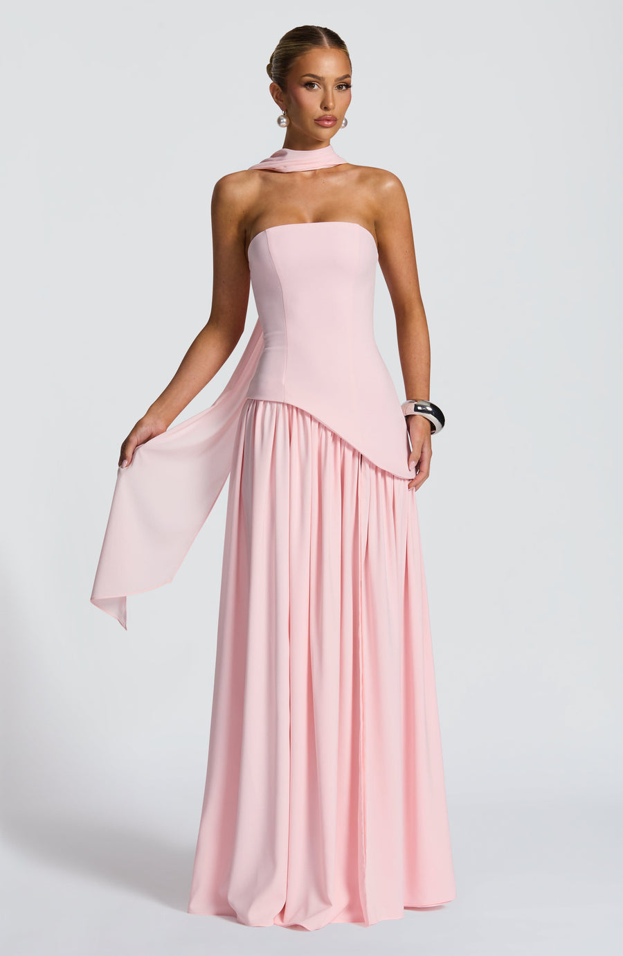 Vestido largo Sophia Blush para verano