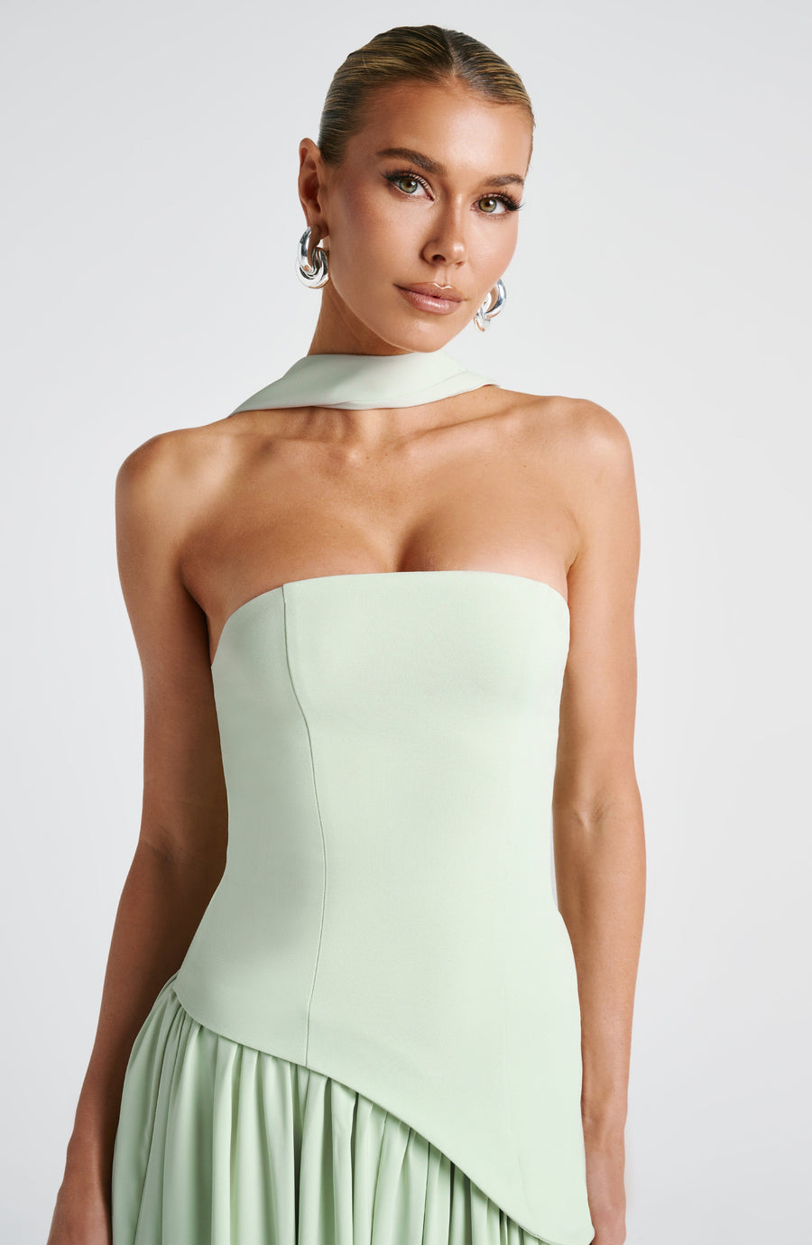 Vestido largo de verano Sophia color menta