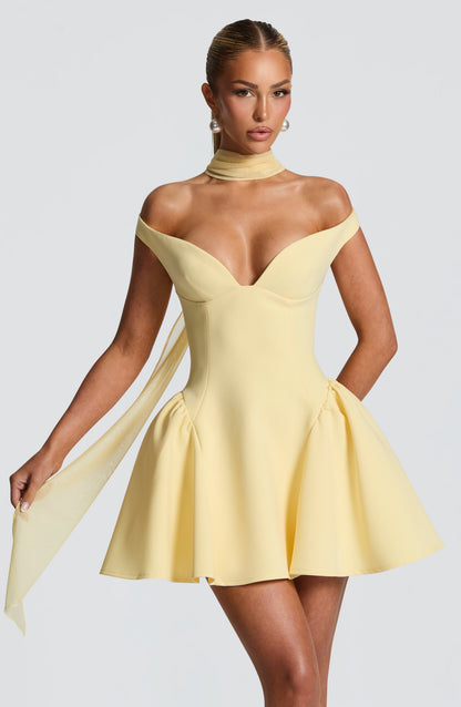 Minivestido Chloe Lemon para mujer