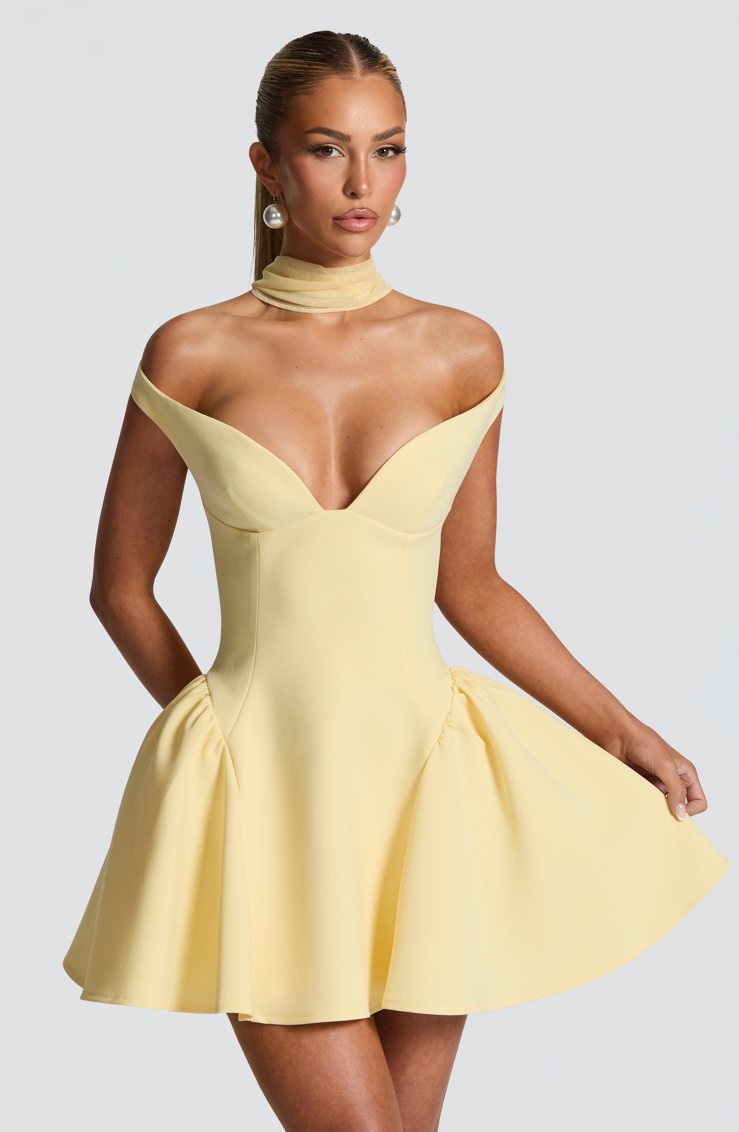 Minivestido Chloe Lemon para mujer