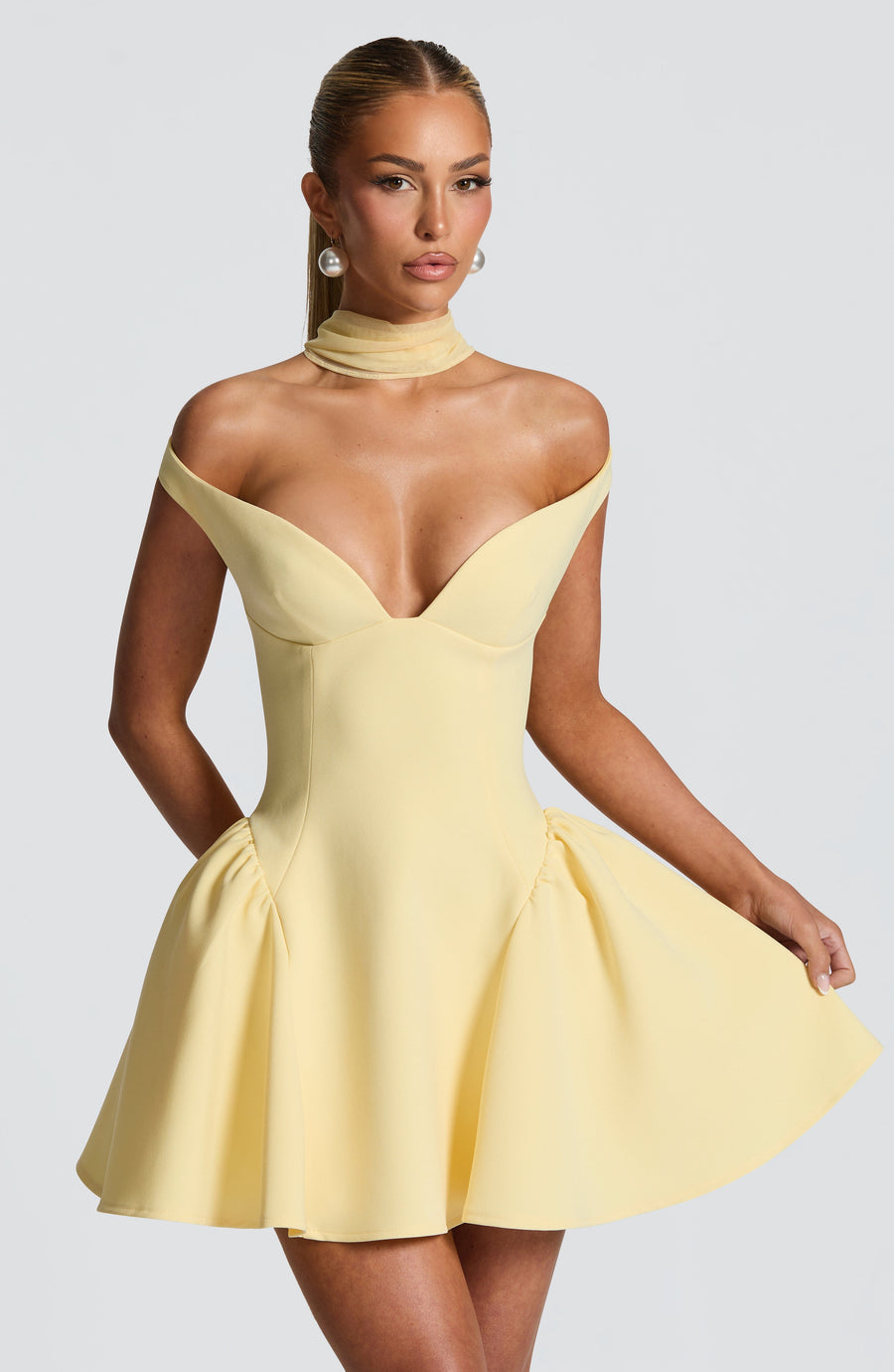 Minivestido Chloe Lemon para mujer