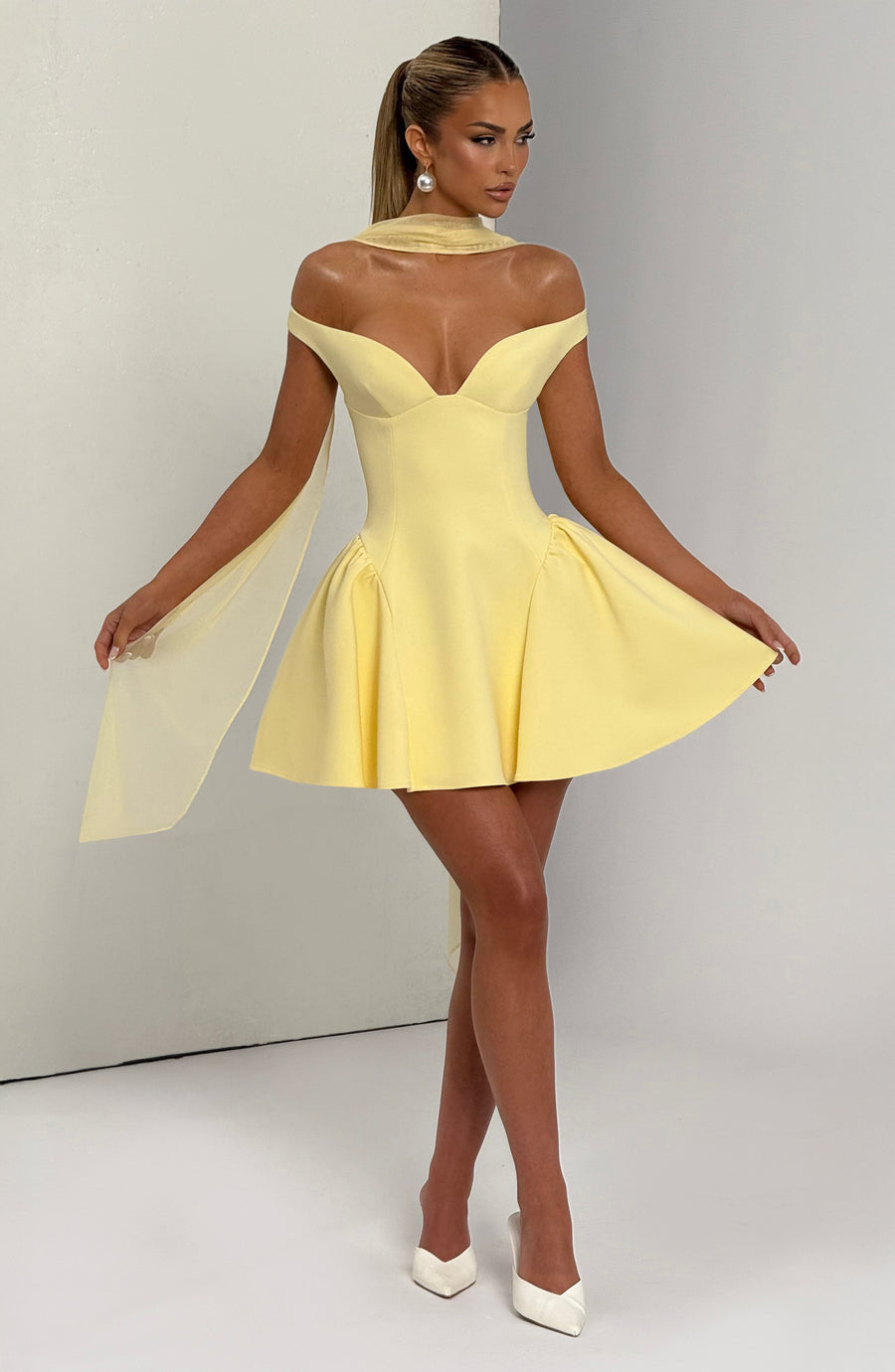 Minivestido Chloe Lemon para mujer
