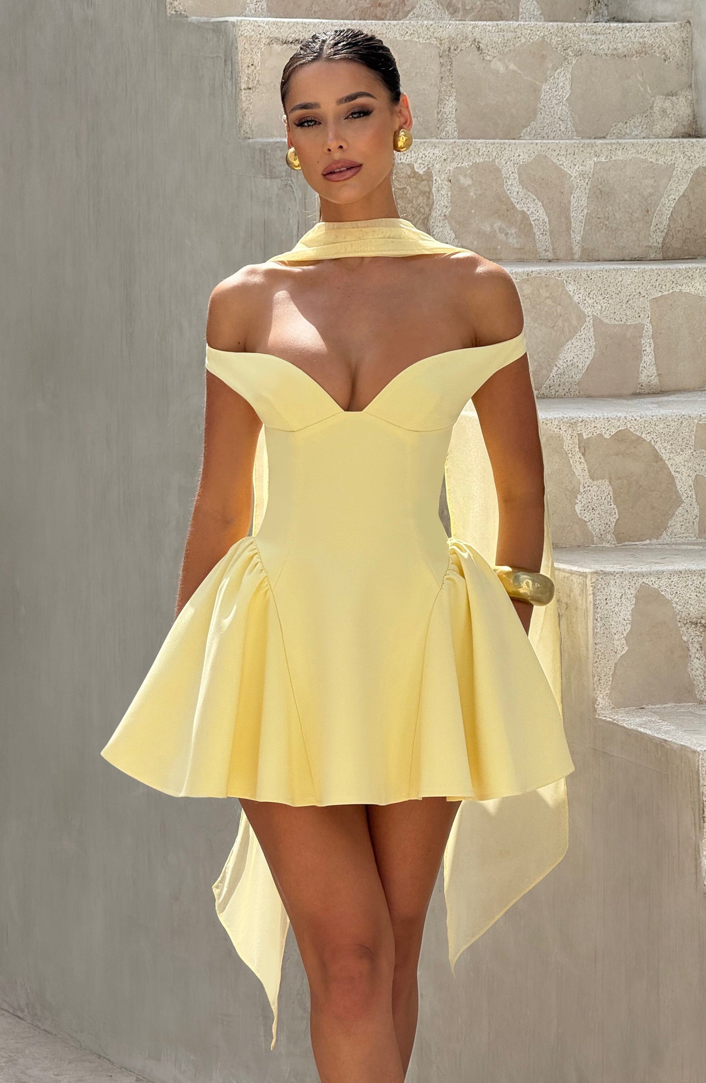 Minivestido Chloe Lemon para mujer