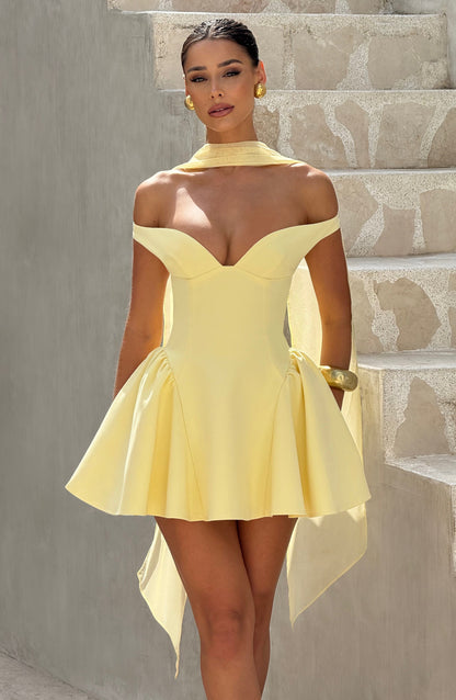 Minivestido Chloe Lemon para mujer