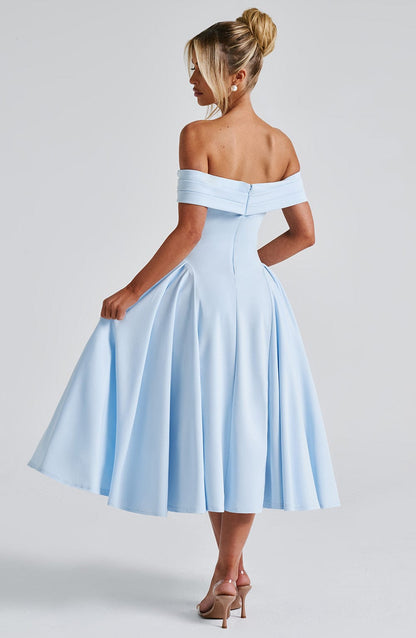 Vestido de verano midi Sophia azul