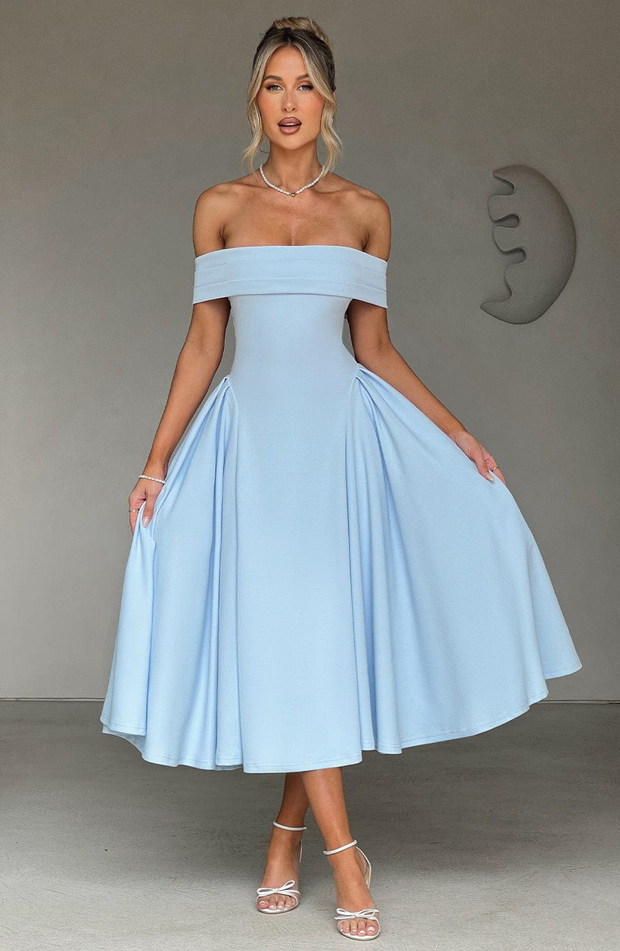Vestido de verano midi Sophia azul