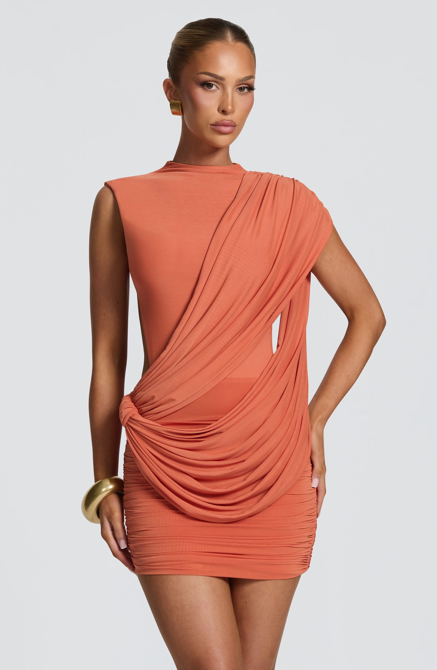 Minivestido Chloe Naranja Quemado