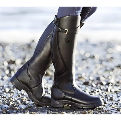 Luvrefashion | Clara Stylish Knee High Boots for in Dark Brown - detail view