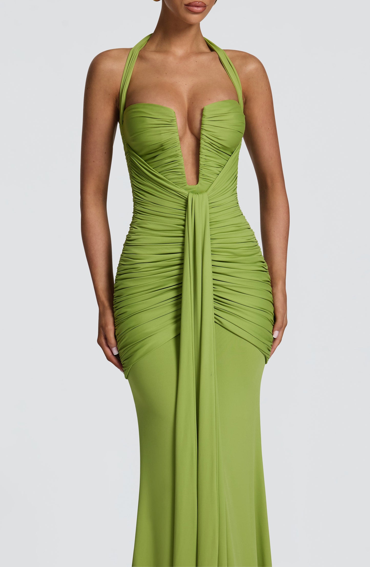 Vestido de verano maxi Sophia Olive