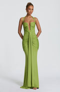 Vestido de verano maxi Sophia Olive