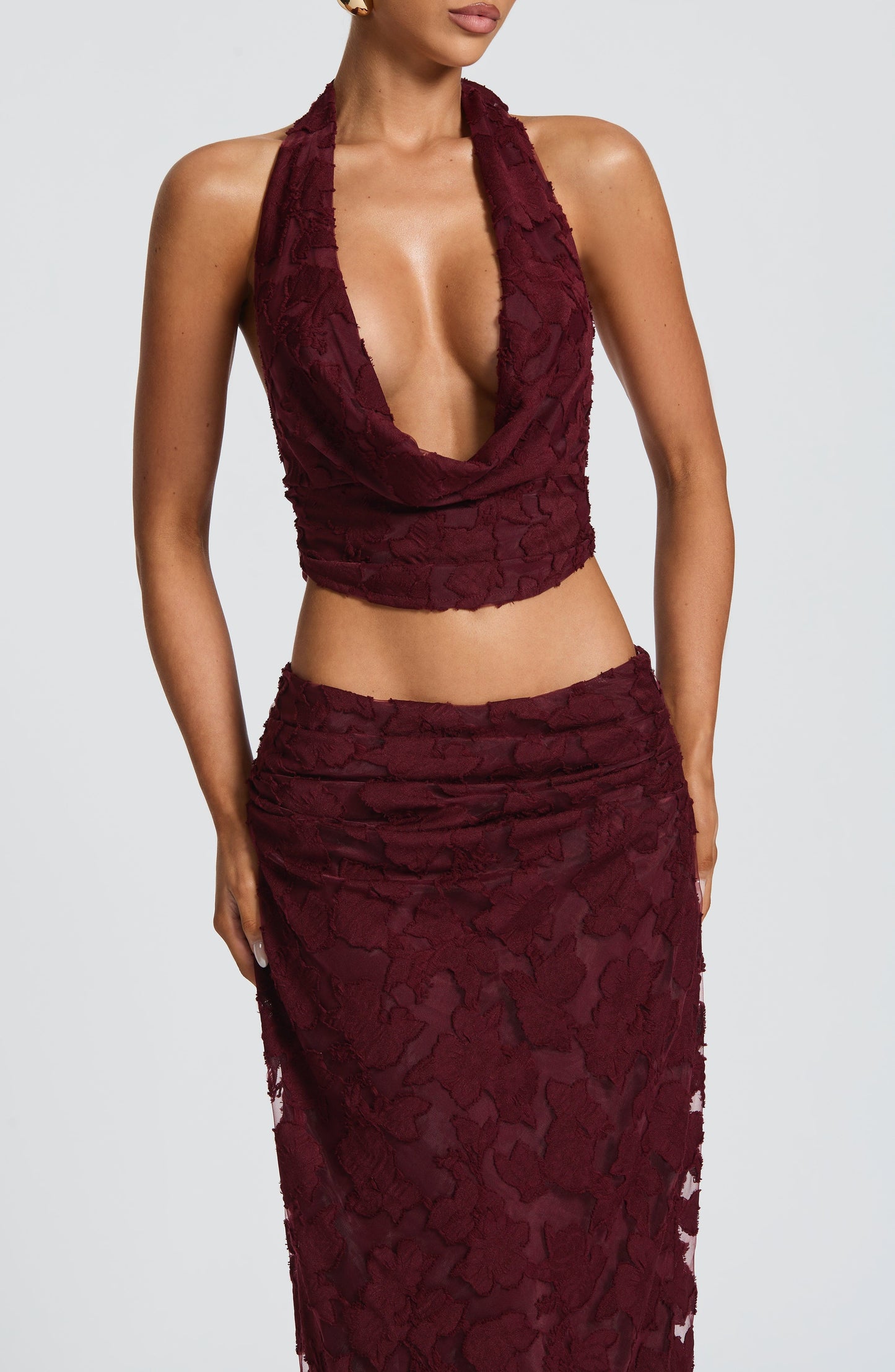 Top de verano Emma rojo cereza