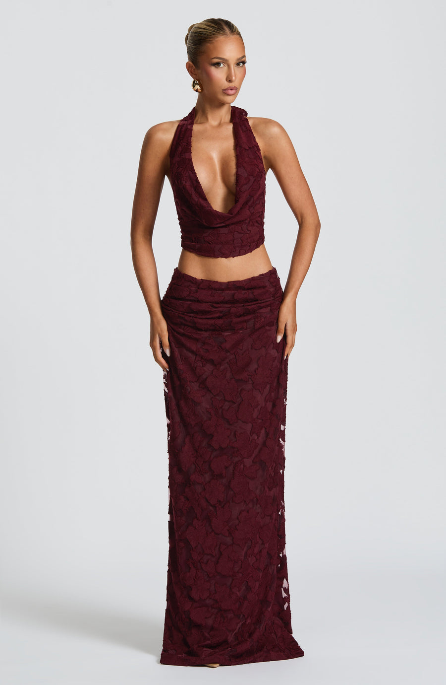Top de verano Emma rojo cereza
