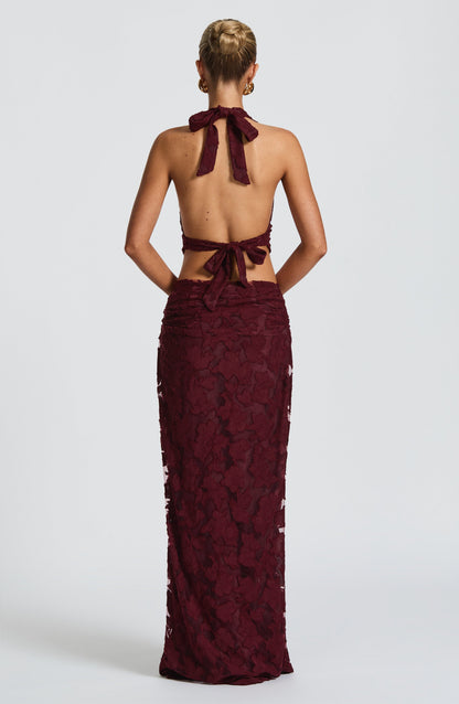 Top de verano Emma rojo cereza