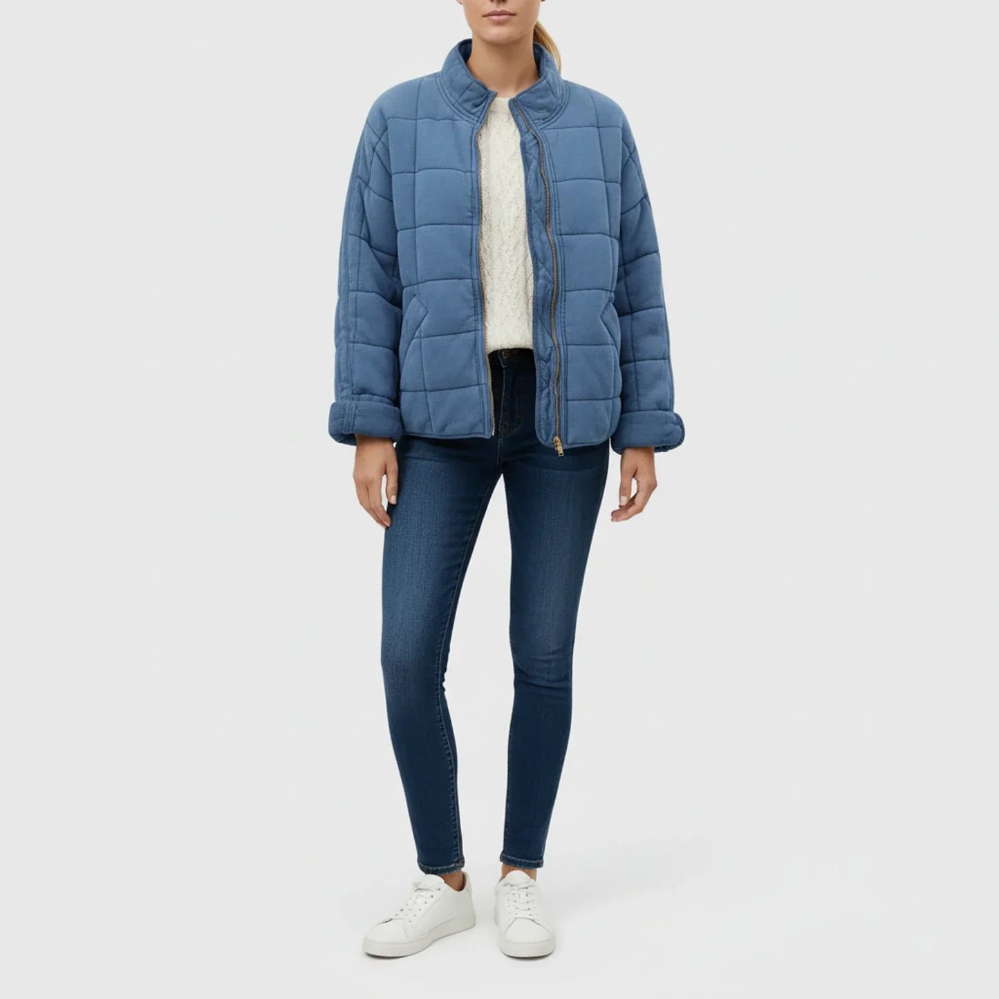 Luvrefashion | Ladies' Quilted Flight Jacket in Green - image 6