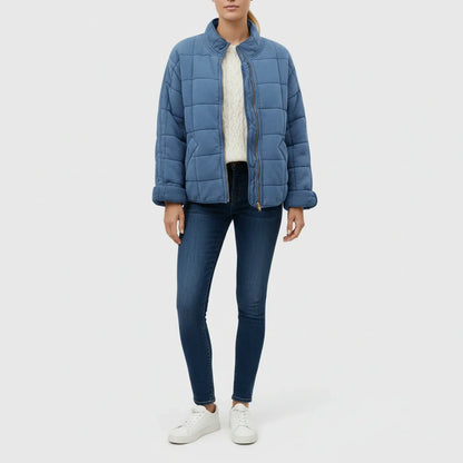 Luvrefashion | Ladies' Quilted Flight Jacket in Green - image 6