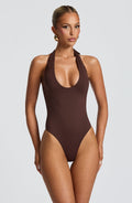 Body Sophia Plum marrón para verano