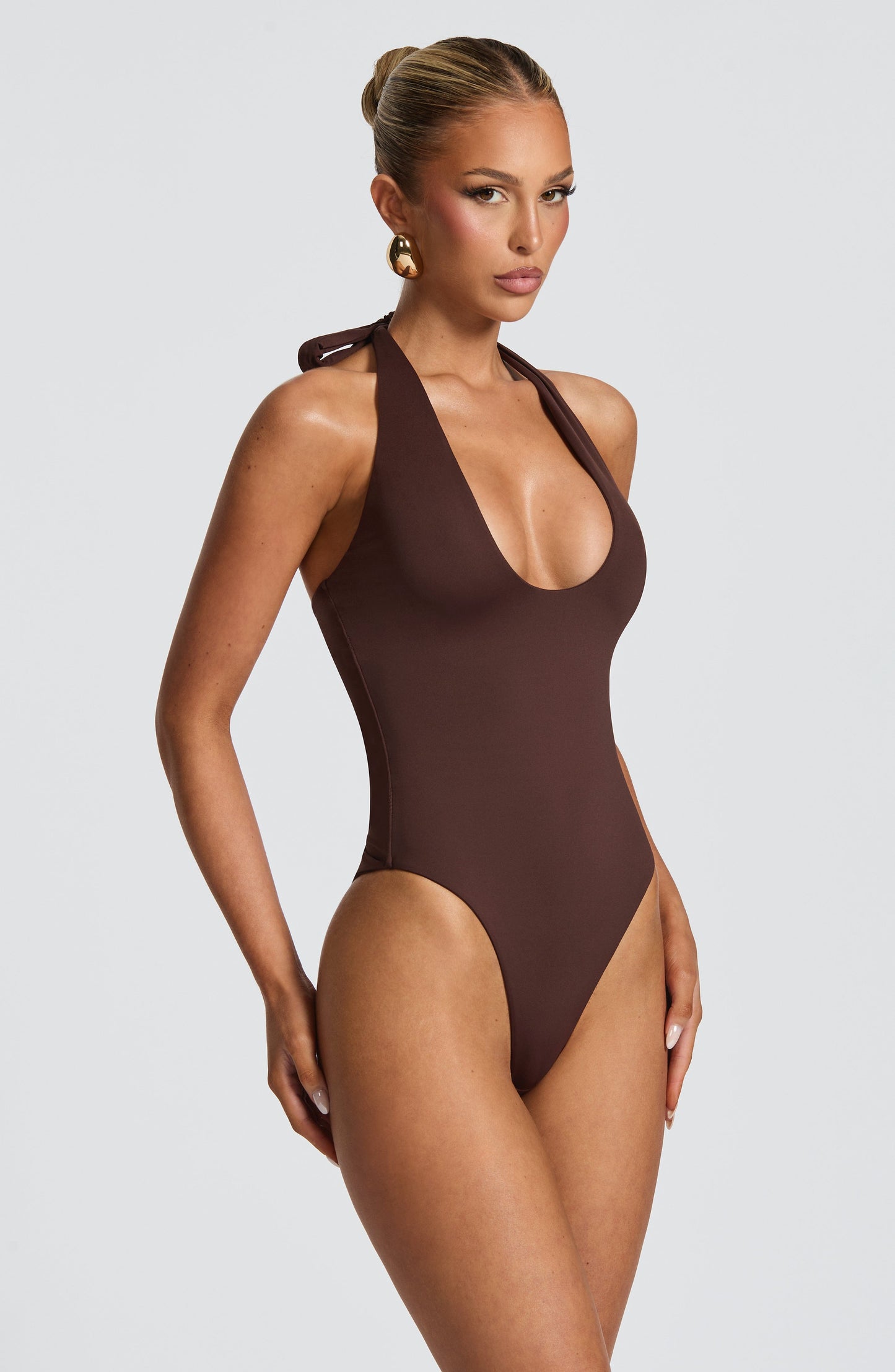 Body Sophia Plum marrón para verano