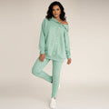 Conjunto de sudadera con capucha y pantalón de chándal para mujer