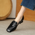 Sophia - Mocasines ortopédicos de cuero confort - Negro