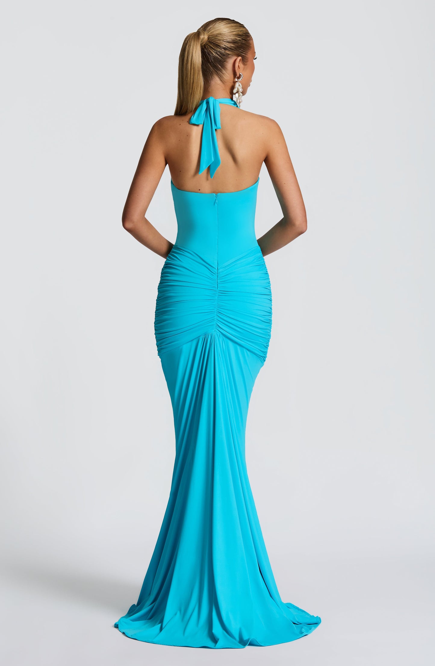 Vestido maxi de verano Chloe Aqua