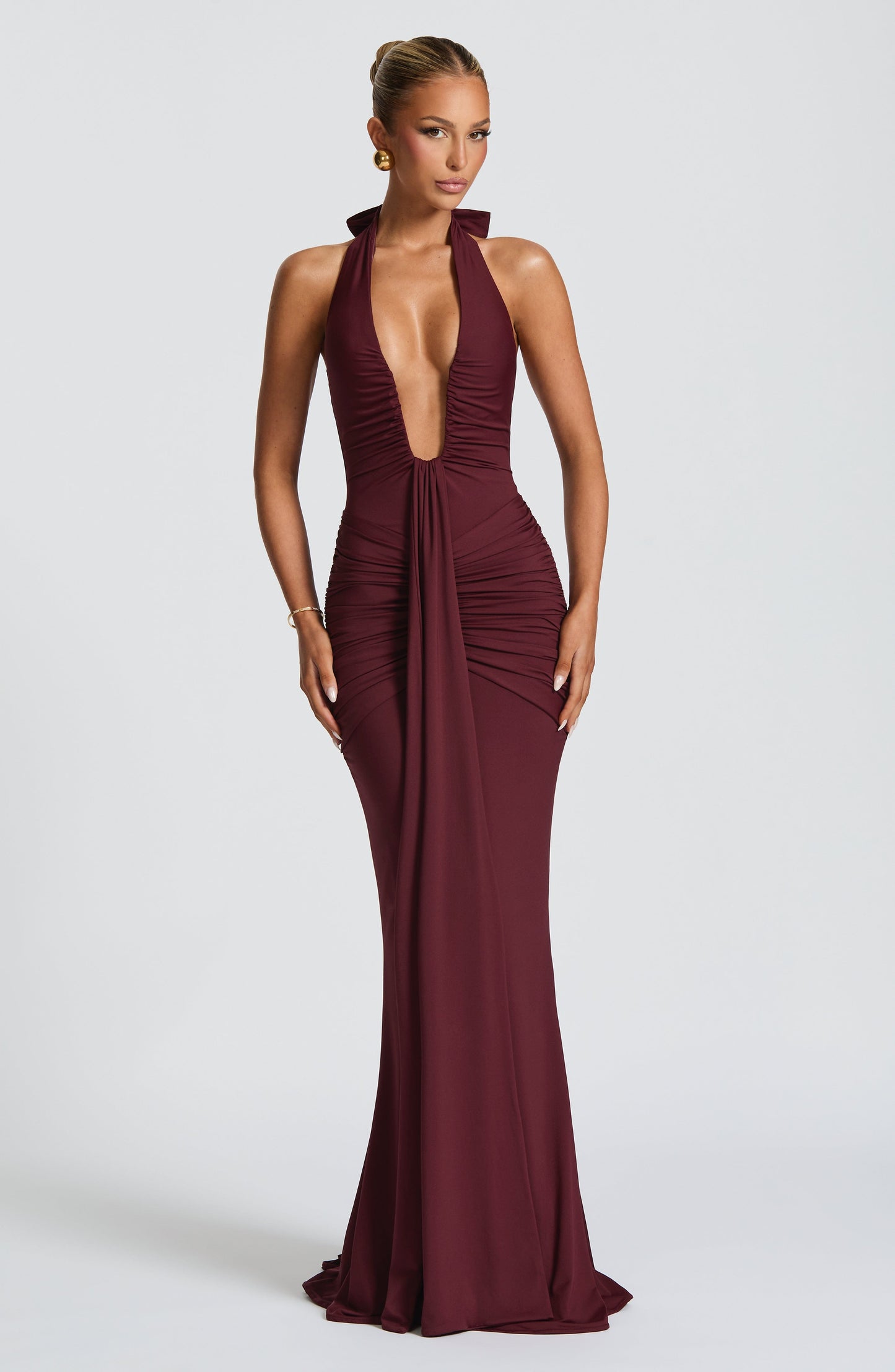 Vestido Maxi de Verano Sophia Cherry Lacquer