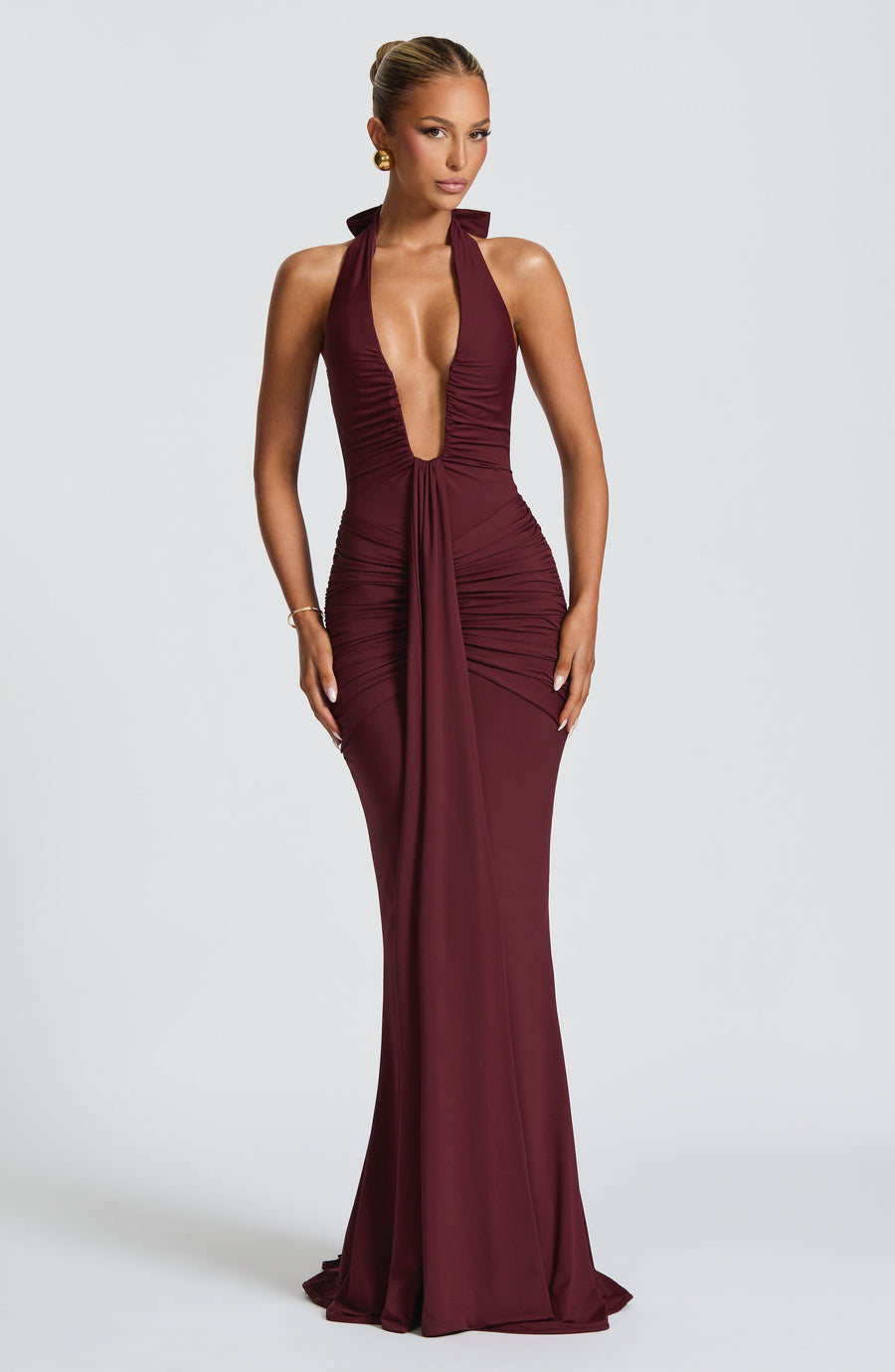 Vestido Maxi de Verano Sophia Cherry Lacquer