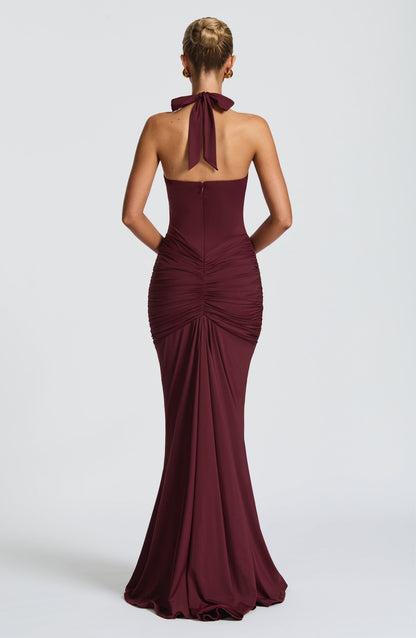 Vestido Maxi de Verano Sophia Cherry Lacquer