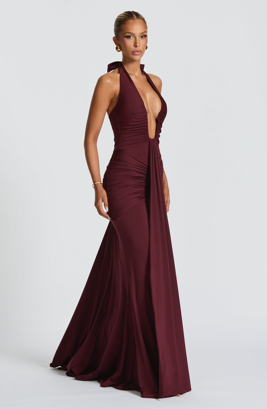 Vestido Maxi de Verano Sophia Cherry Lacquer
