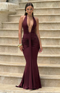 Vestido Maxi de Verano Sophia Cherry Lacquer