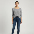 Jersey de mujer con cuello ancho