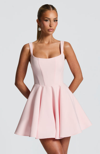 Minivestido Chloe Blush - Vestido de verano lindo