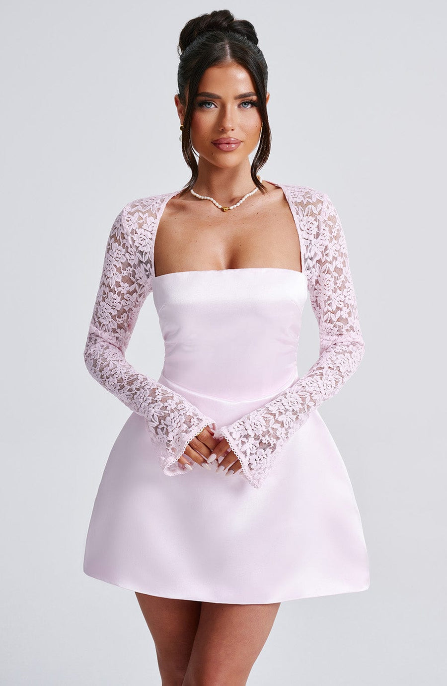 Minivestido Chloe Blush - Moda de verano linda