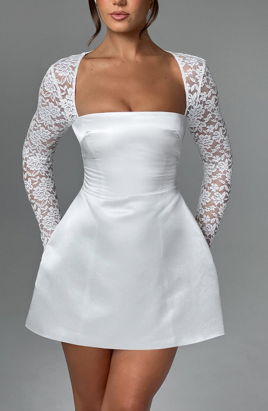Minivestido Lila Marfil - Moda Veraniega Bonita