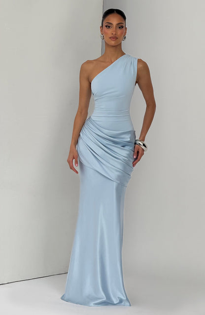 Vestido maxi de verano Emily Glacier Blue