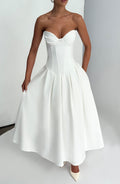 Vestido de verano midi Chloe Ivory
