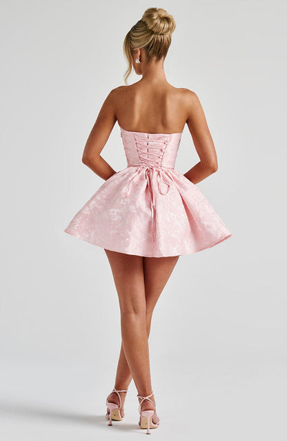 Amelia Blush Mini Sundress - Lindo Vestido de Verano