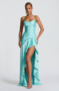 Vestido maxi de verano Chloe Aqua
