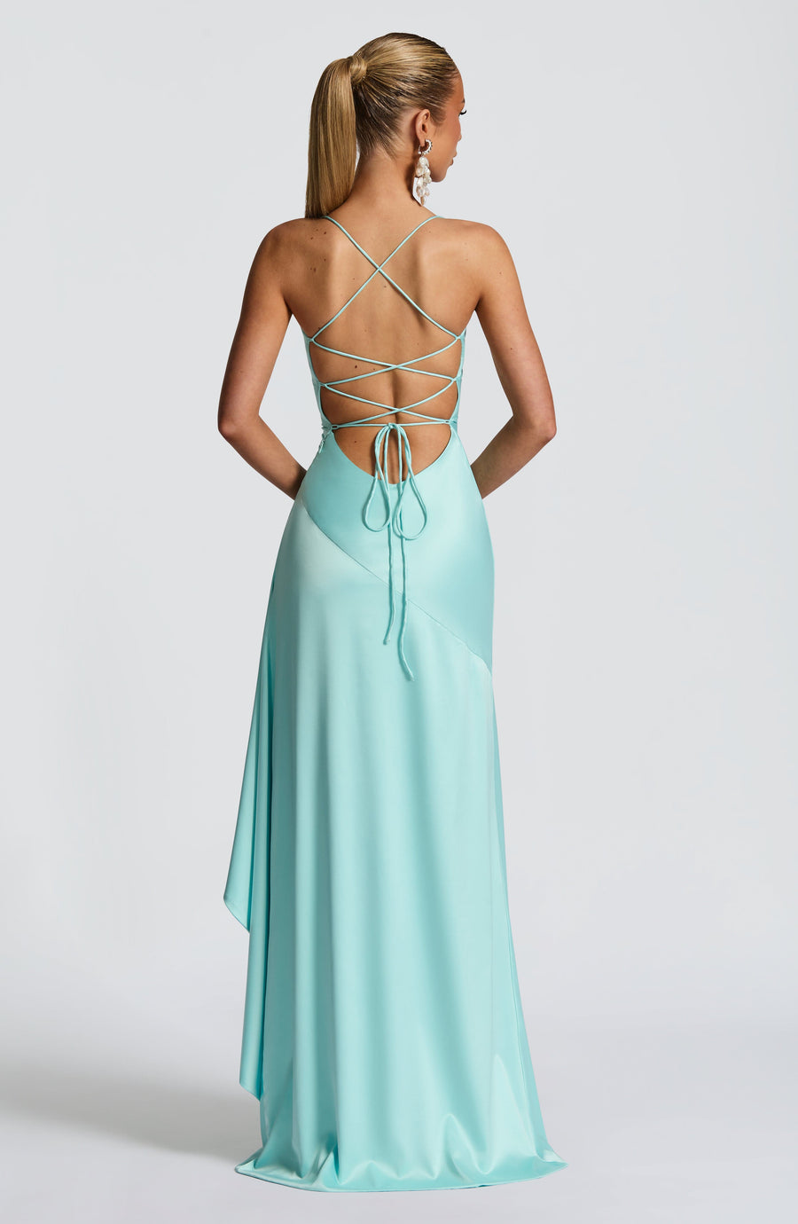 Vestido maxi de verano Chloe Aqua