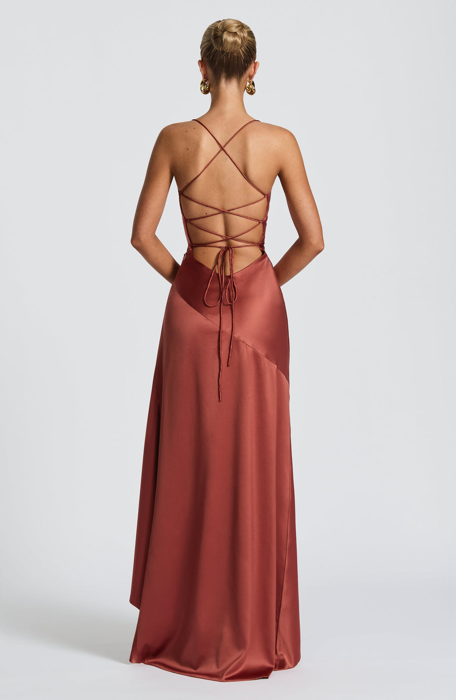 Vestido largo de verano Lila Rust para mujer