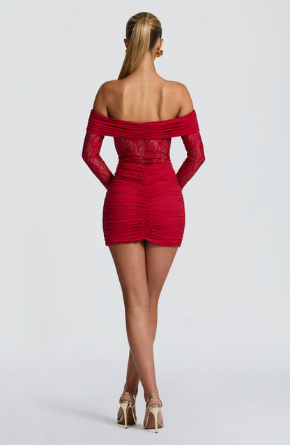 Minivestido rojo Emma - Moda veraniega adorable