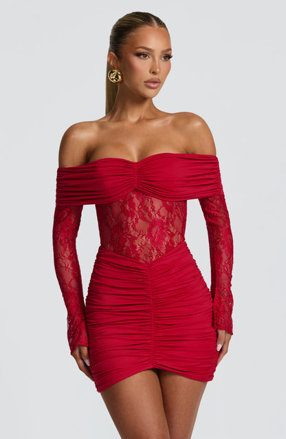 Minivestido rojo Emma - Moda veraniega adorable